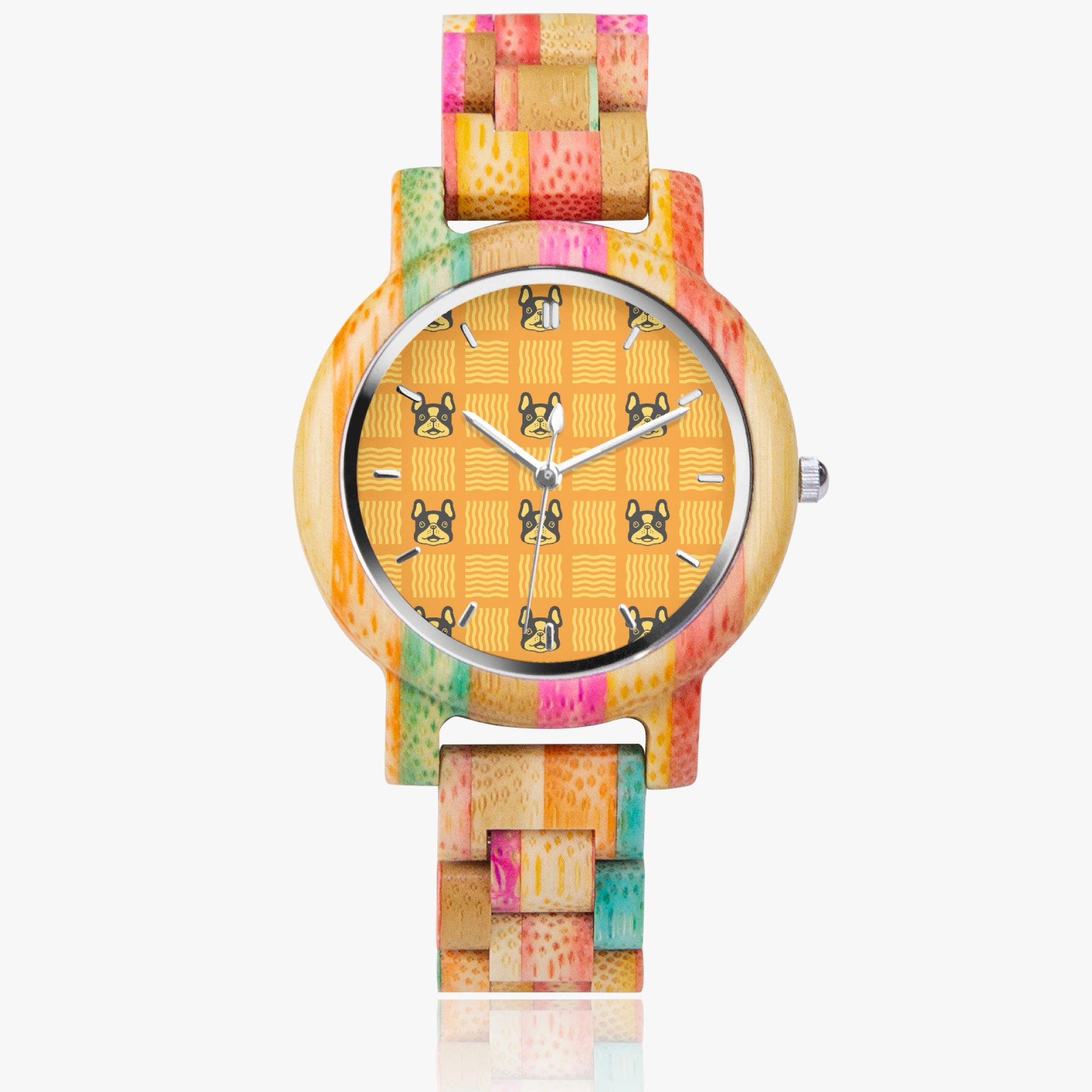 Peppa - Stylish Wooden Watch for Frenchie Lovers