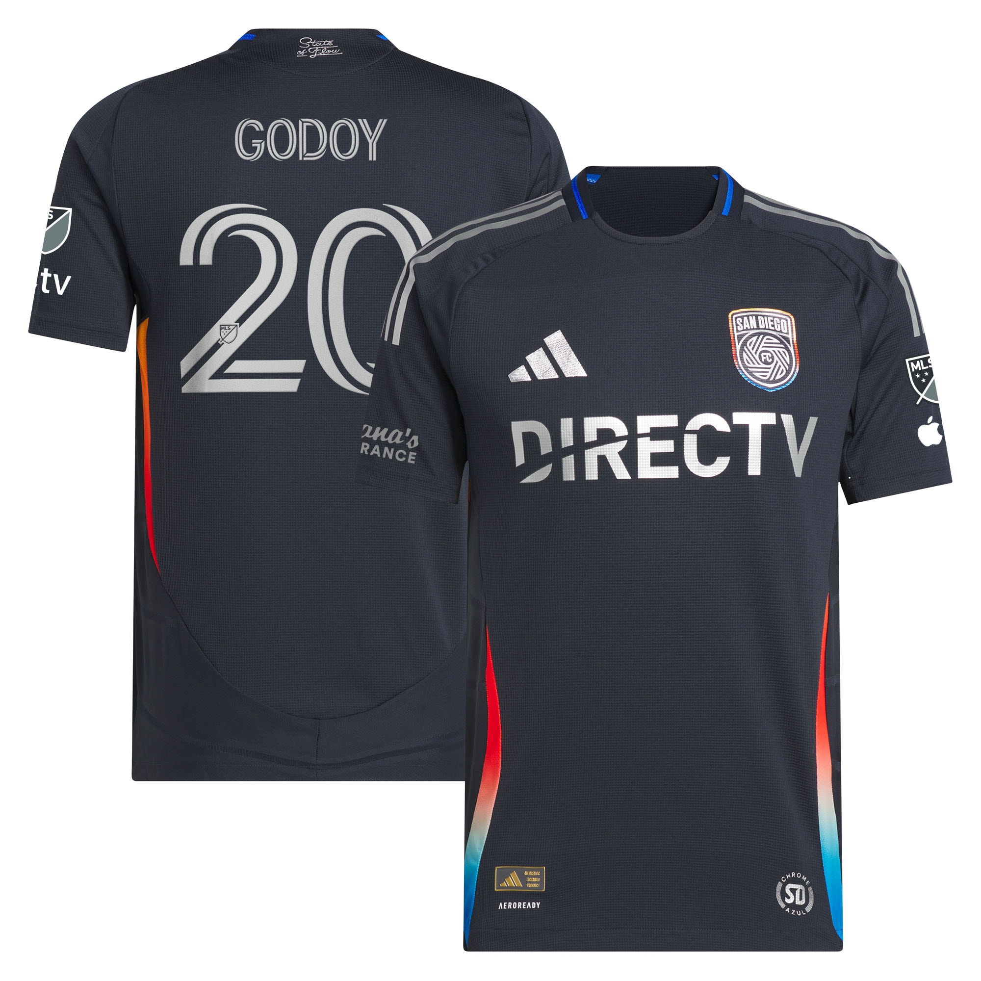 [SJH] Women's Anibal Godoy San Diego FC 2025 State of Flow On-Field Authentic Jersey - Navy