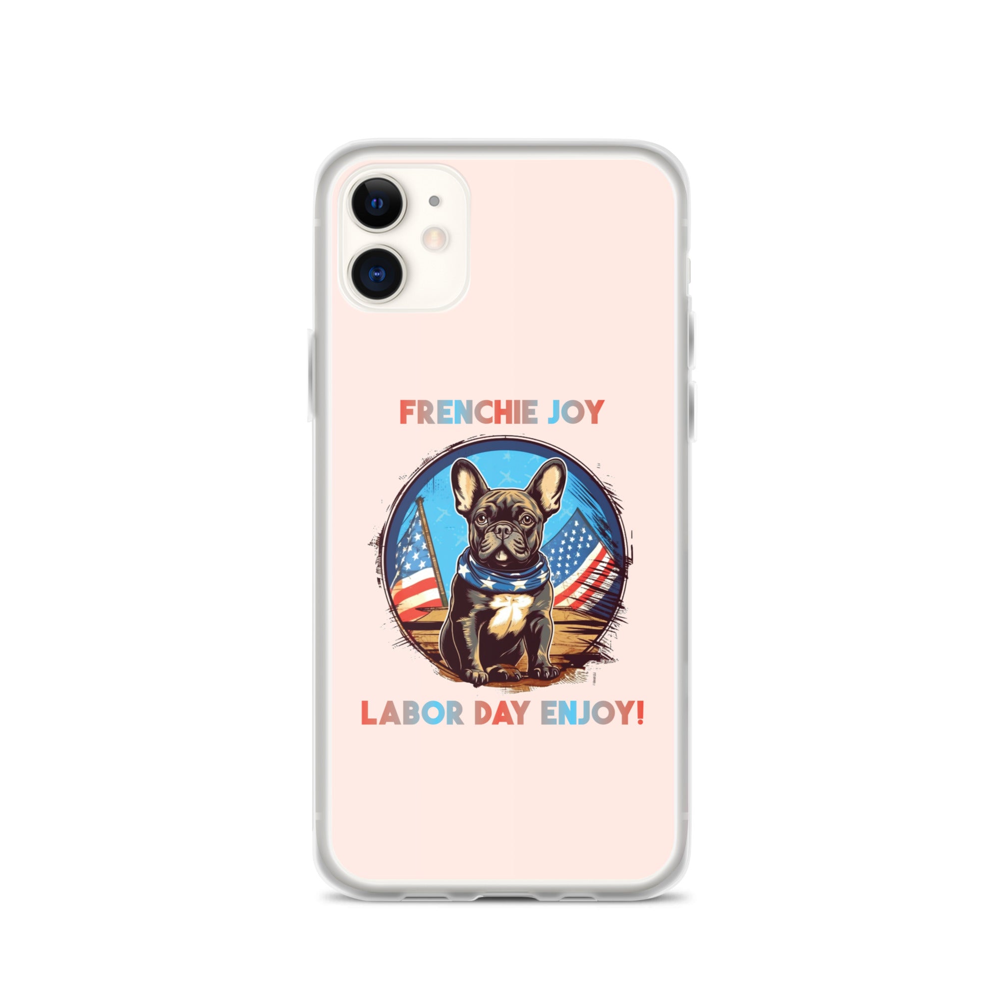 Cozy Frenchie Joy - Clear Case For Iphone® for French Bulldog Lovers