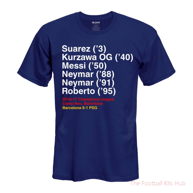 Barcelona 6-1 PSG T-Shirt (Navy)