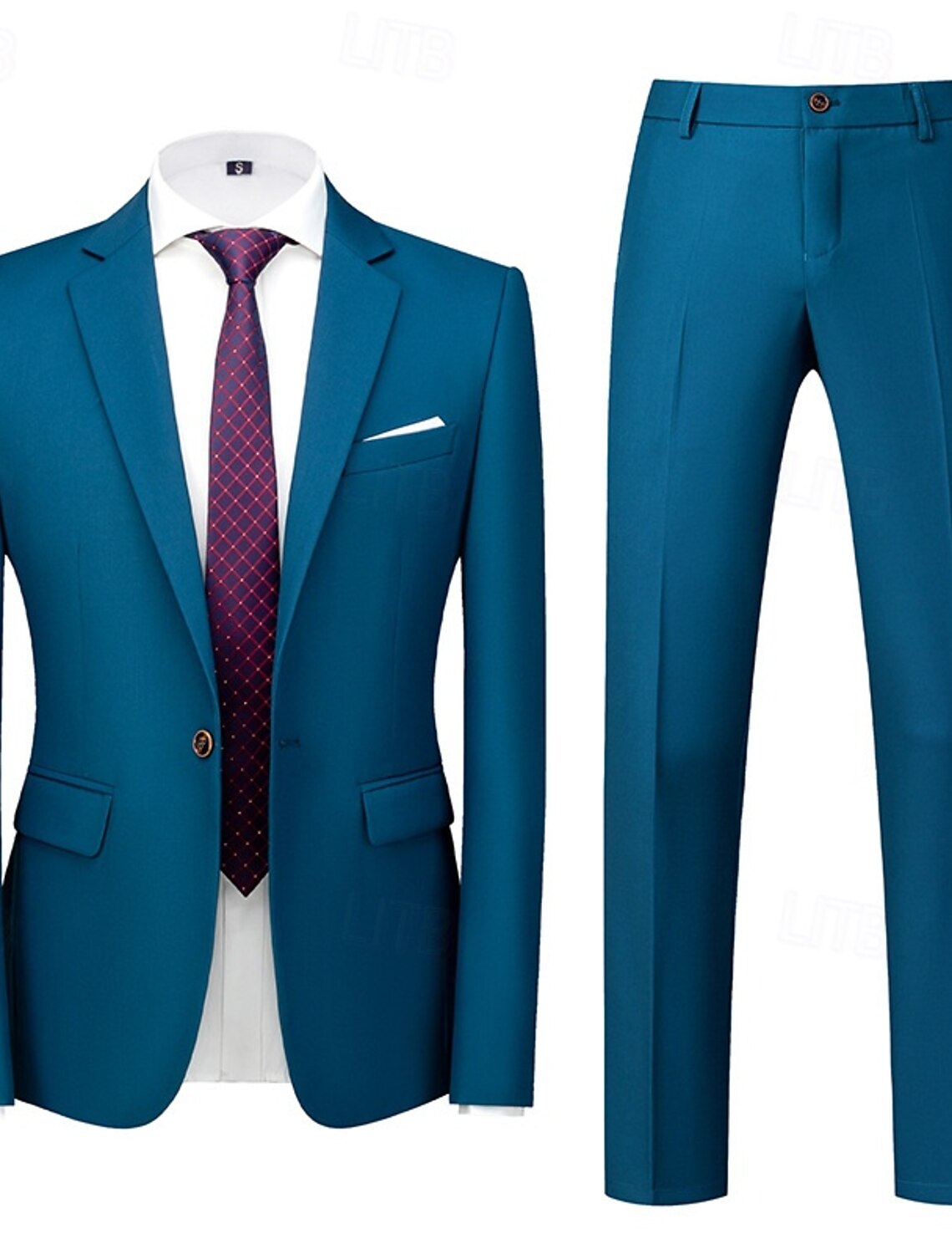 Men's Blazer Suits Business Cocktail Party Wedding 2 Piece Fashion