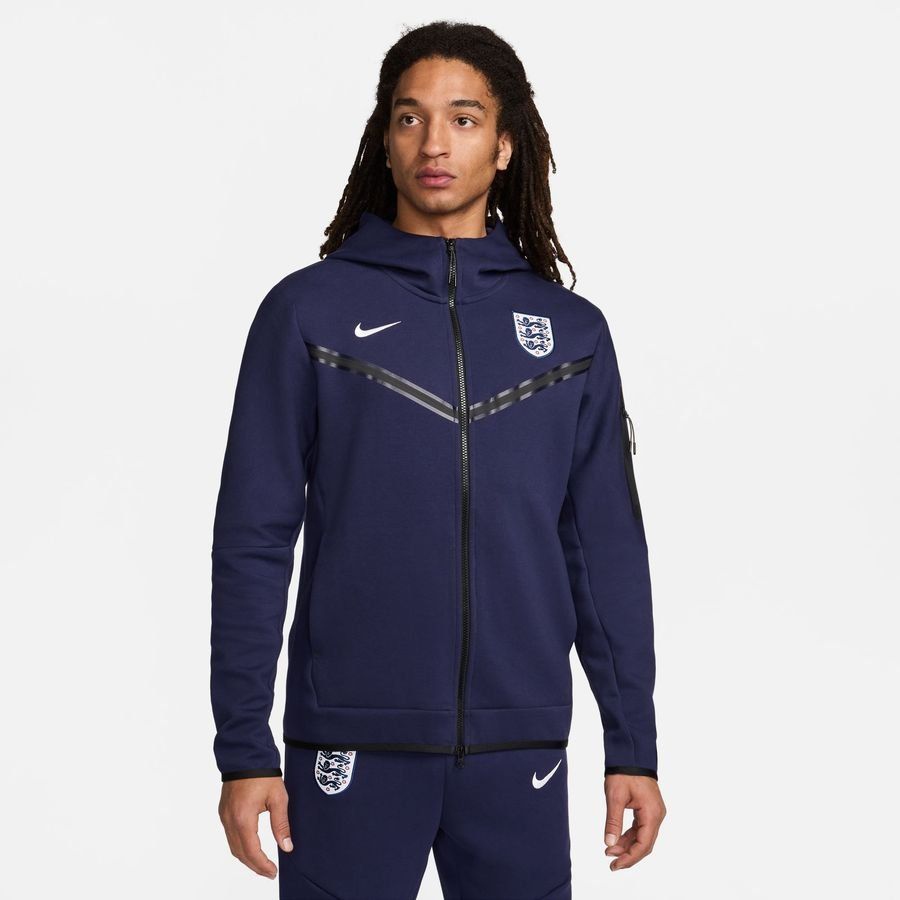 [EFKS] England Hoodie NSW Tech Fleece FZ Ink/White Purple Uniform