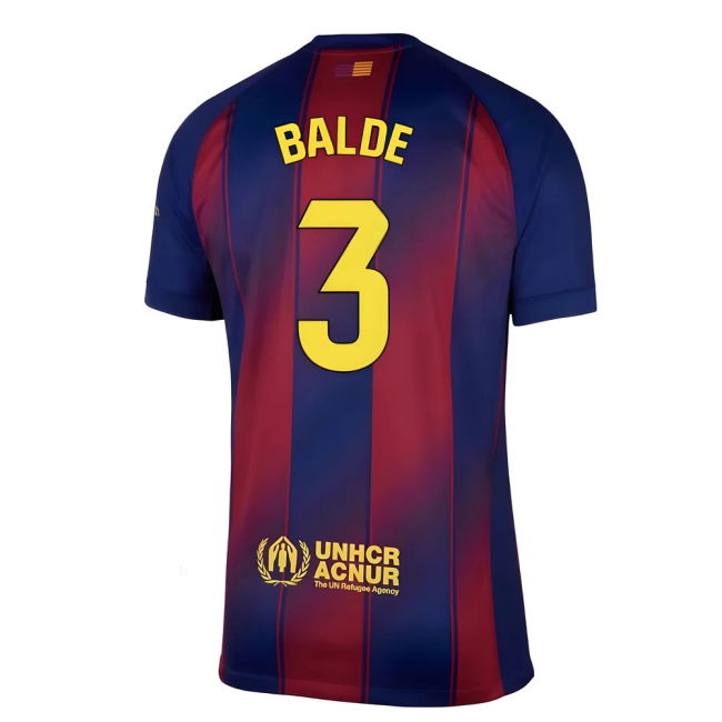 2025-2026 Barca Authentic Home Jersey | Moisture Wicking