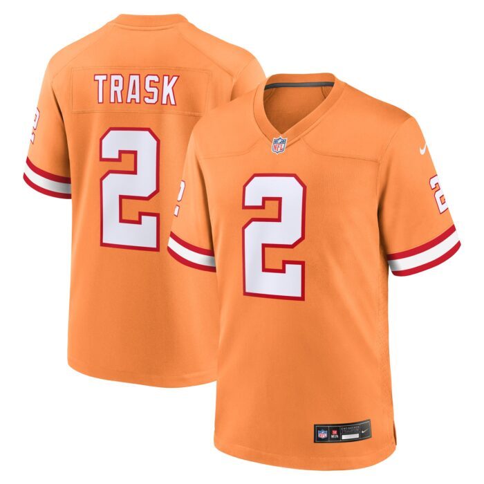 Men's Tampa Bay Buccaneers Kyle Trask Nike Orange Throwbac...
