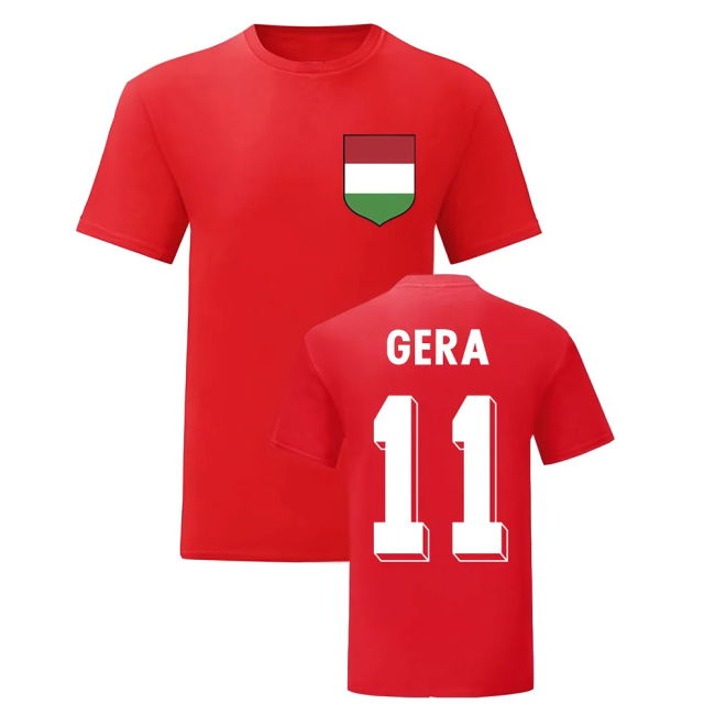 Hungary Soccer Squad Traditional Home Soccer Jersey