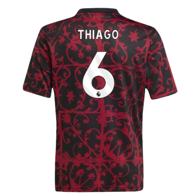 2025-20 Liverpool Home Jersey Thiago #6 L M S Kids