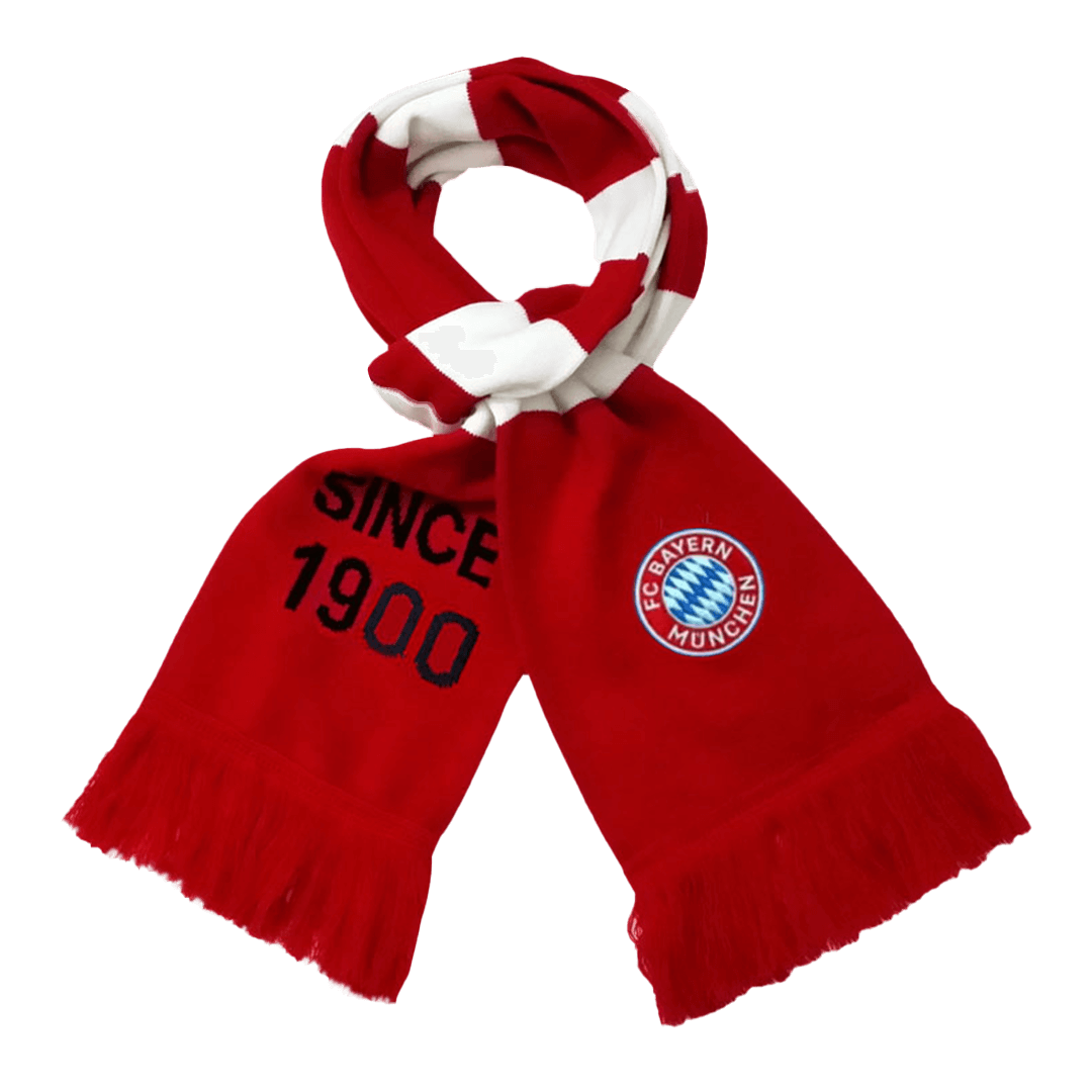 Bayern Munich Soccer knitting Scarf Red&White Authentic Kit