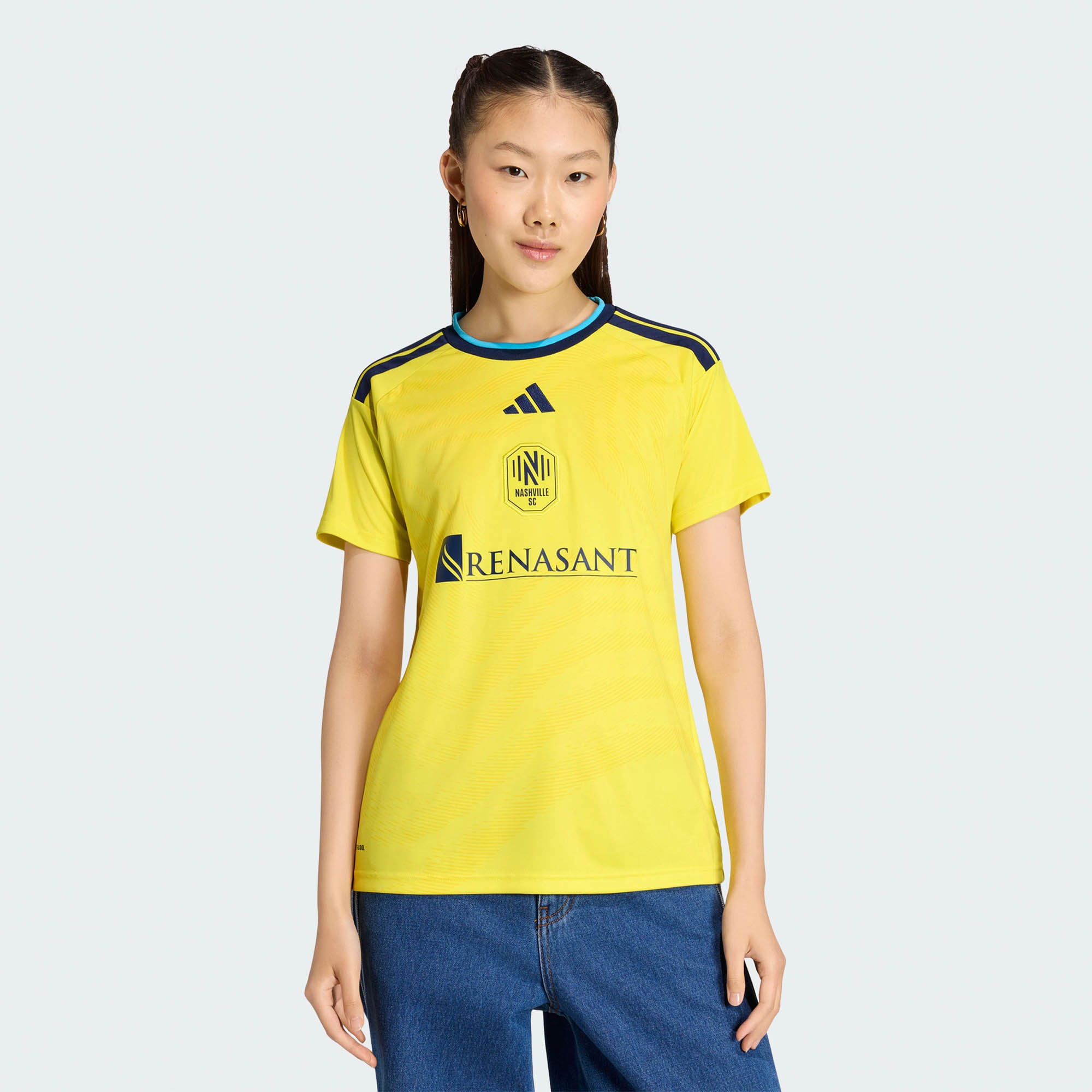 [JED] Nashville SC Women's 2026 The Reverb Kit Replica Jersey - Yellow