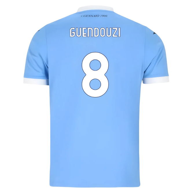 Lazio Lazio Home Shirt Guendouzi #8 High Performance True Modern S...