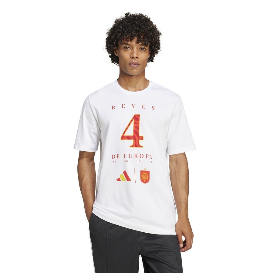 Spain Euro 2024 Winner T Shirt Reyes De Europa Pure White