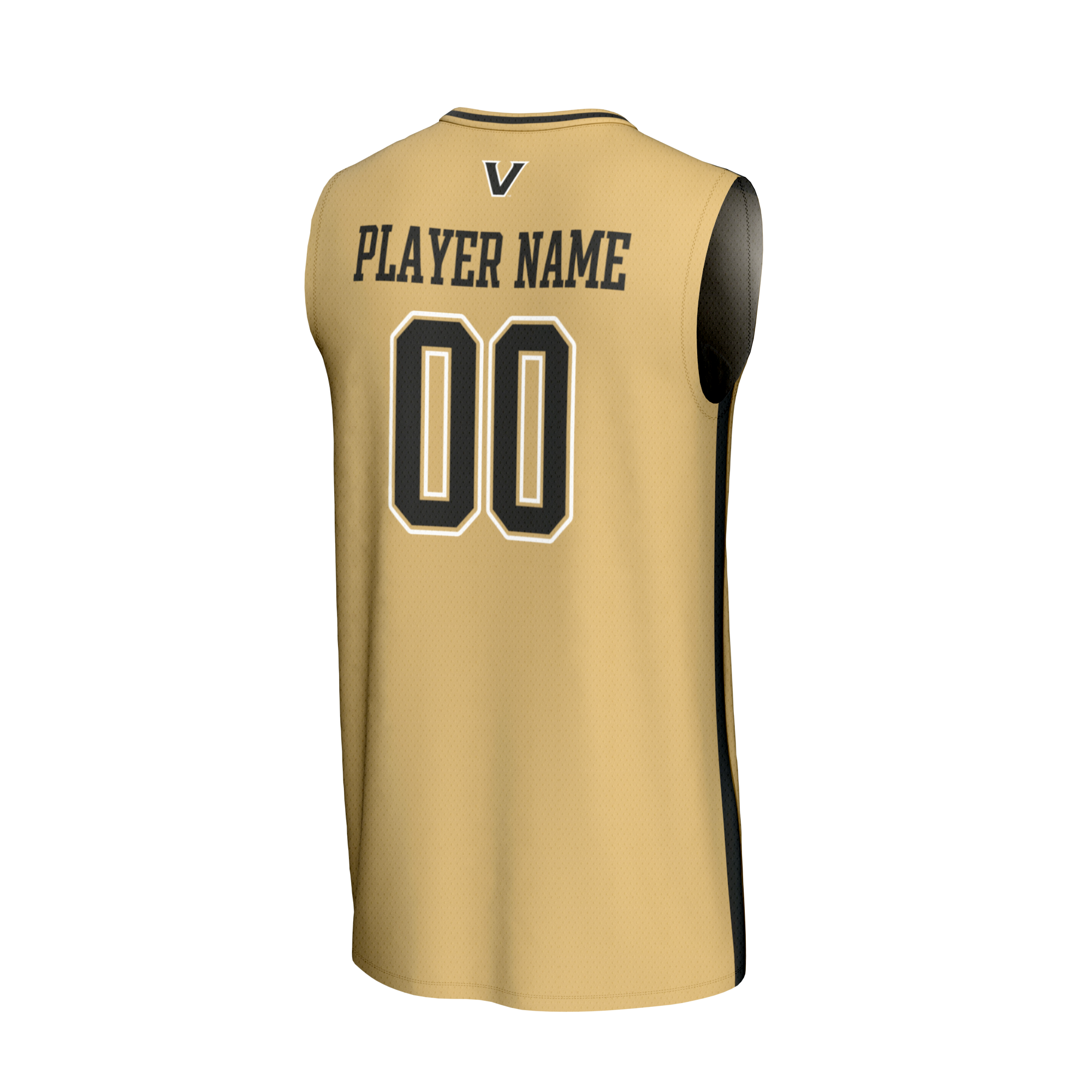 [NJP] Vanderbilt Commodores GameDay Greats Youth NIL Pick-A-Player Lightweight Men's Basketball Fashion Jersey - Gold