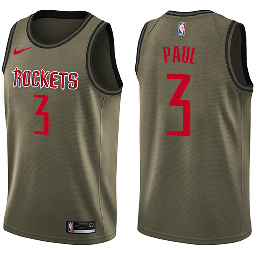 Green Nike C. Paul #3 NBA Jersey Premium Quality Game Day Wear