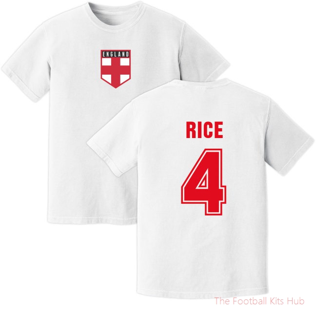 Men Rice England Training Jersey (White) UEFA Euro