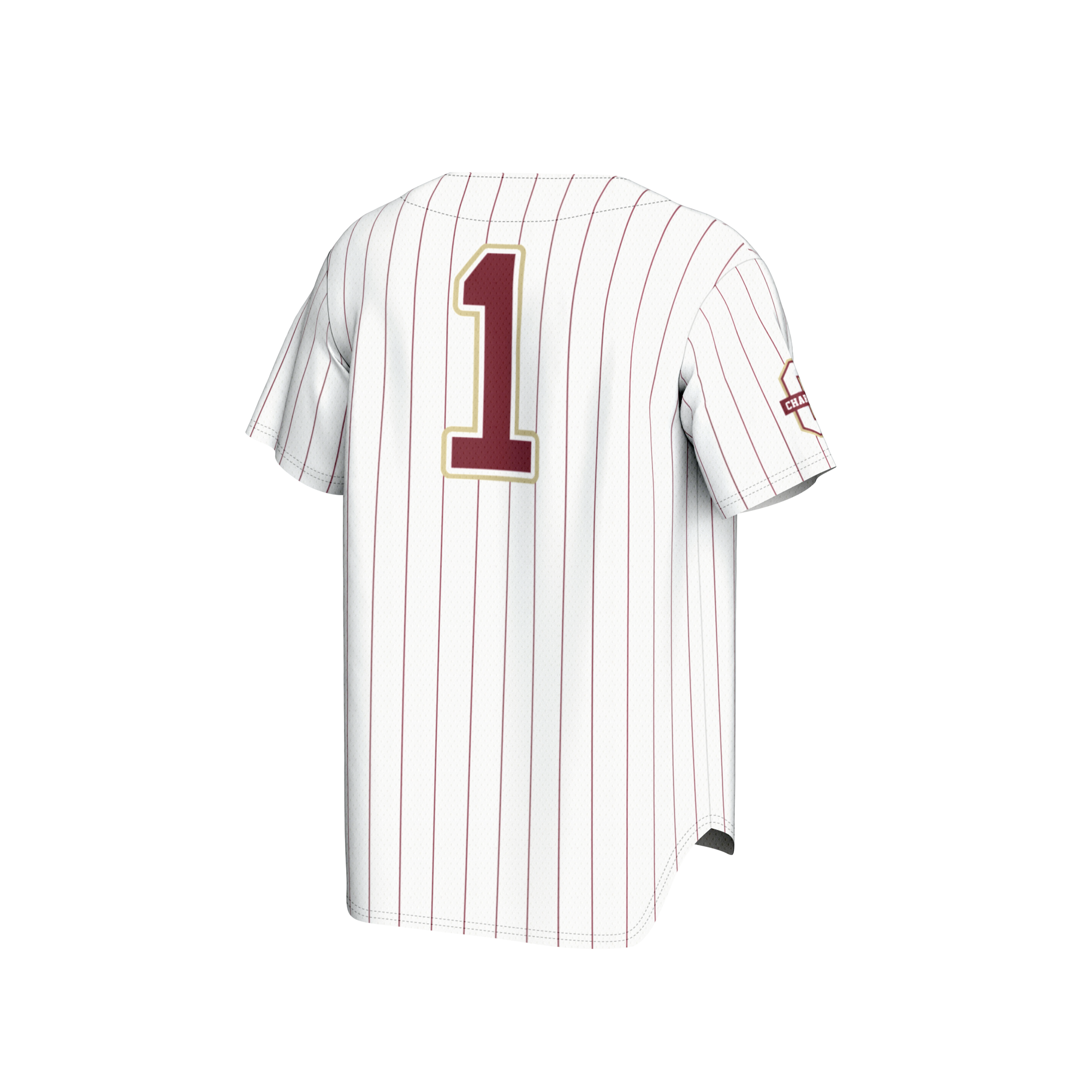 [NJP] Charleston Cougars GameDay Greats Unisex Lightweight Baseball Fashion Jersey - White