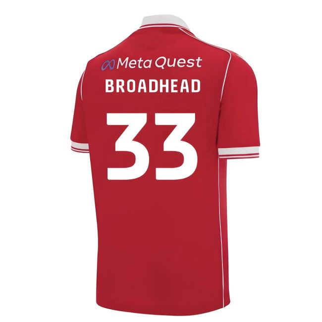 Budget-Friendly Finest 2025-2026 Home Soccer Jersey Broadhead 33#881