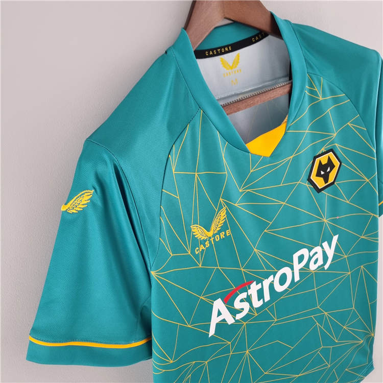 Advanced Fabric Wolverhampton Wanderers 2223 Away Green Soccer