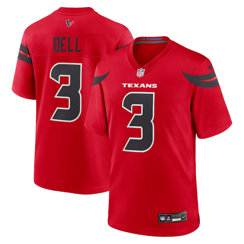 None Tank Dell Champion HOU Texans Pro-Level Jersey Game Day Wear