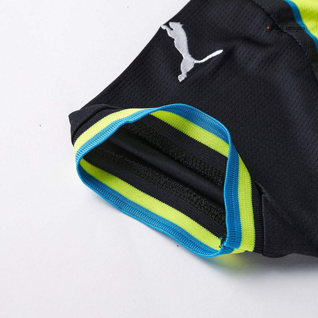 Kid's Manchester City Away Soccer Jersey Kit(Jersey+Shorts+Socks) 2024