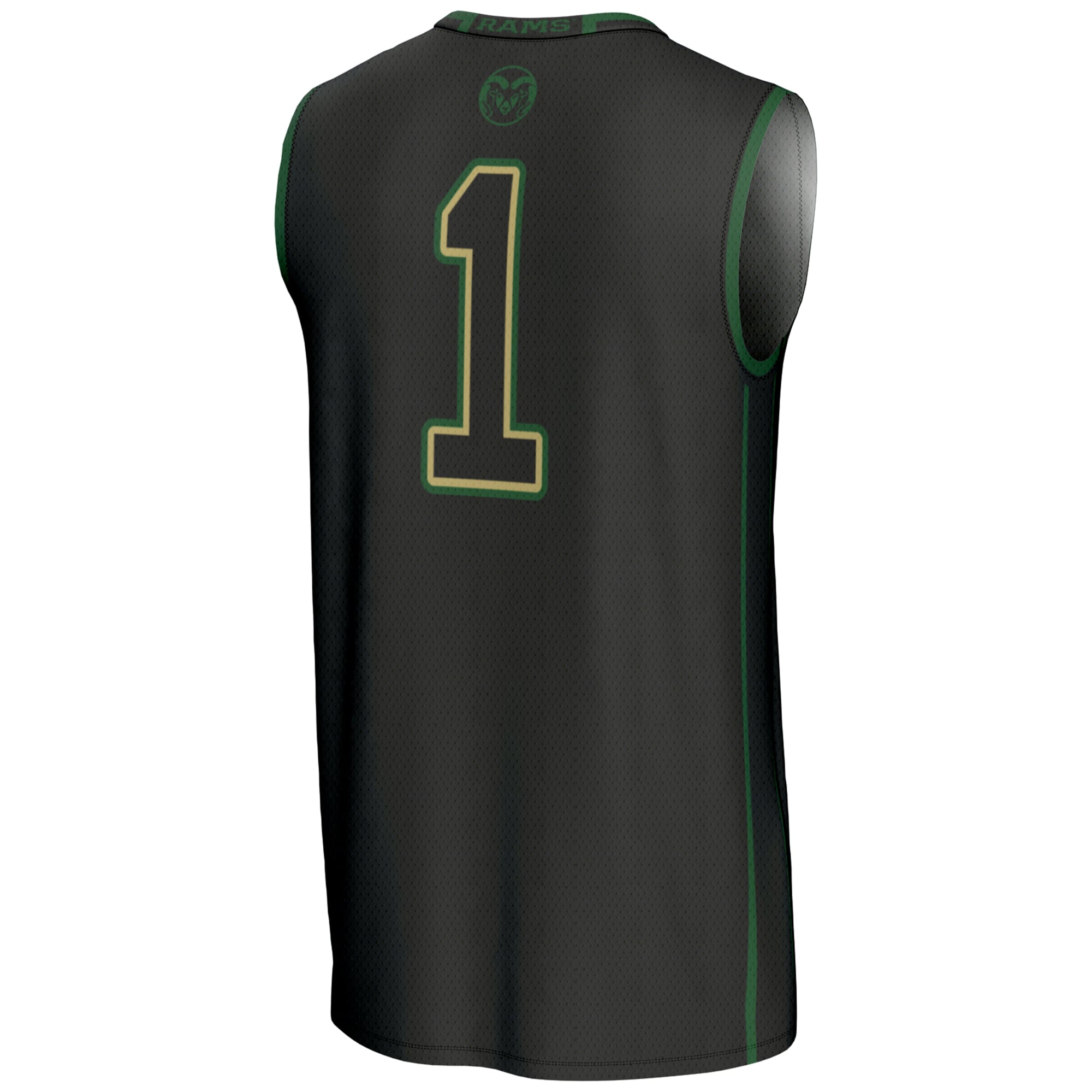 #1 Colorado State Rams GameDay Greats Youth Lightweight Basketball Jersey - Black