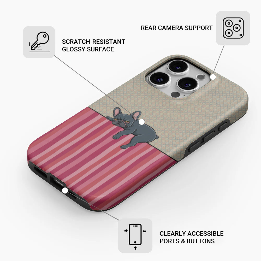 Fashion-Forward Stylish Riley - Dual-layer Iphone Case for Dog Owners