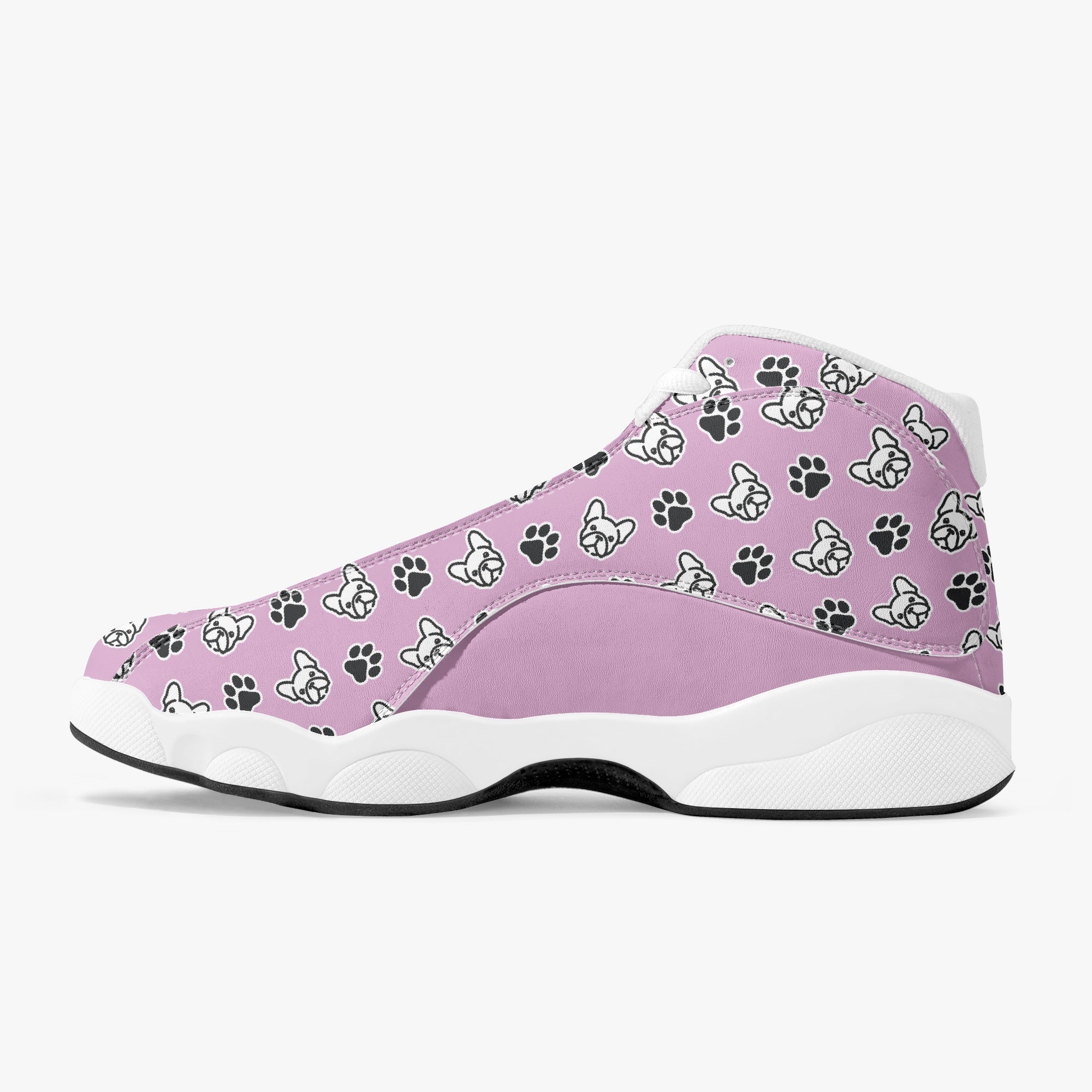 French Bulldog Lover Gaston Basketball Sneakers Everyday Footwear