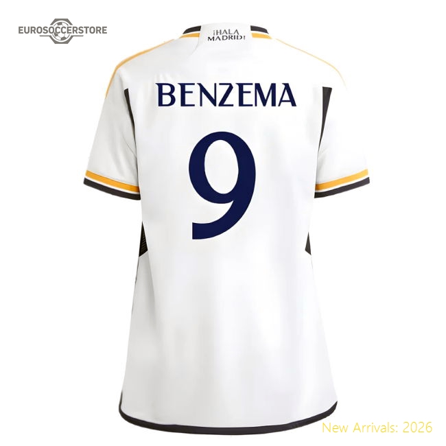 Real Madrid 2024-25 Home Fan Version For Kids (Benzema Match Day Shirt