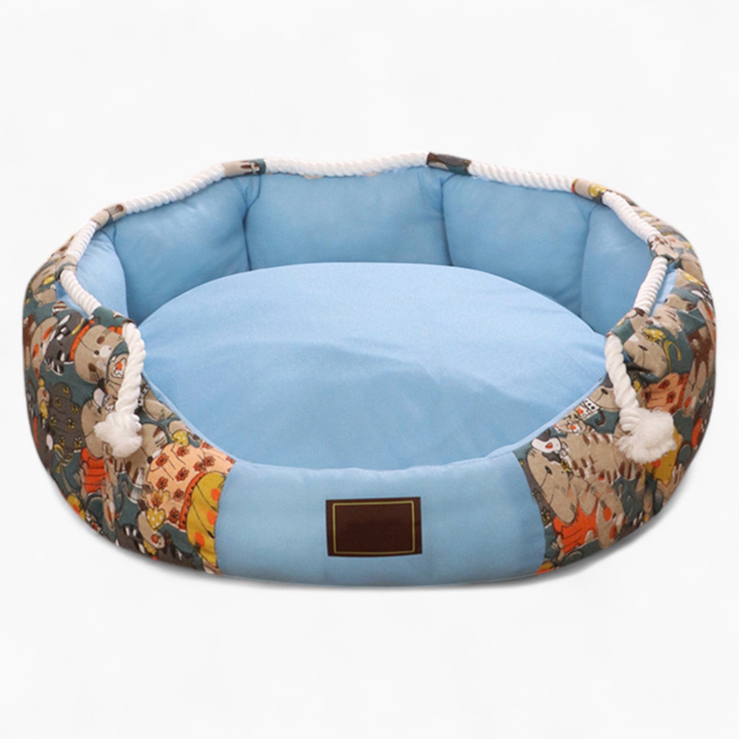 Puppy-Safe Snuggo French Bulldog Bed – Washable Waterproof Non-slip E...