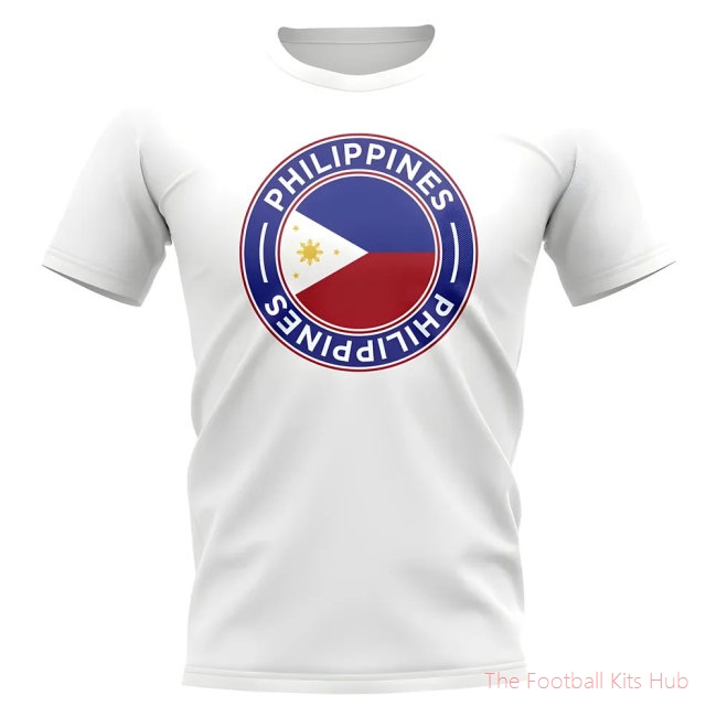 Philippines Football Badge T-Shirt (White)