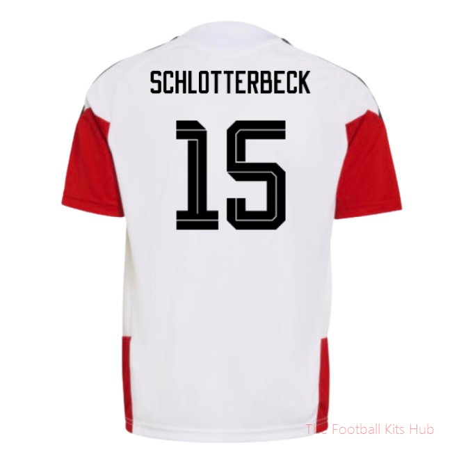 [JED] 2026/27 Germany Training Jersey (White) - Kids (Schlotterbeck 15)