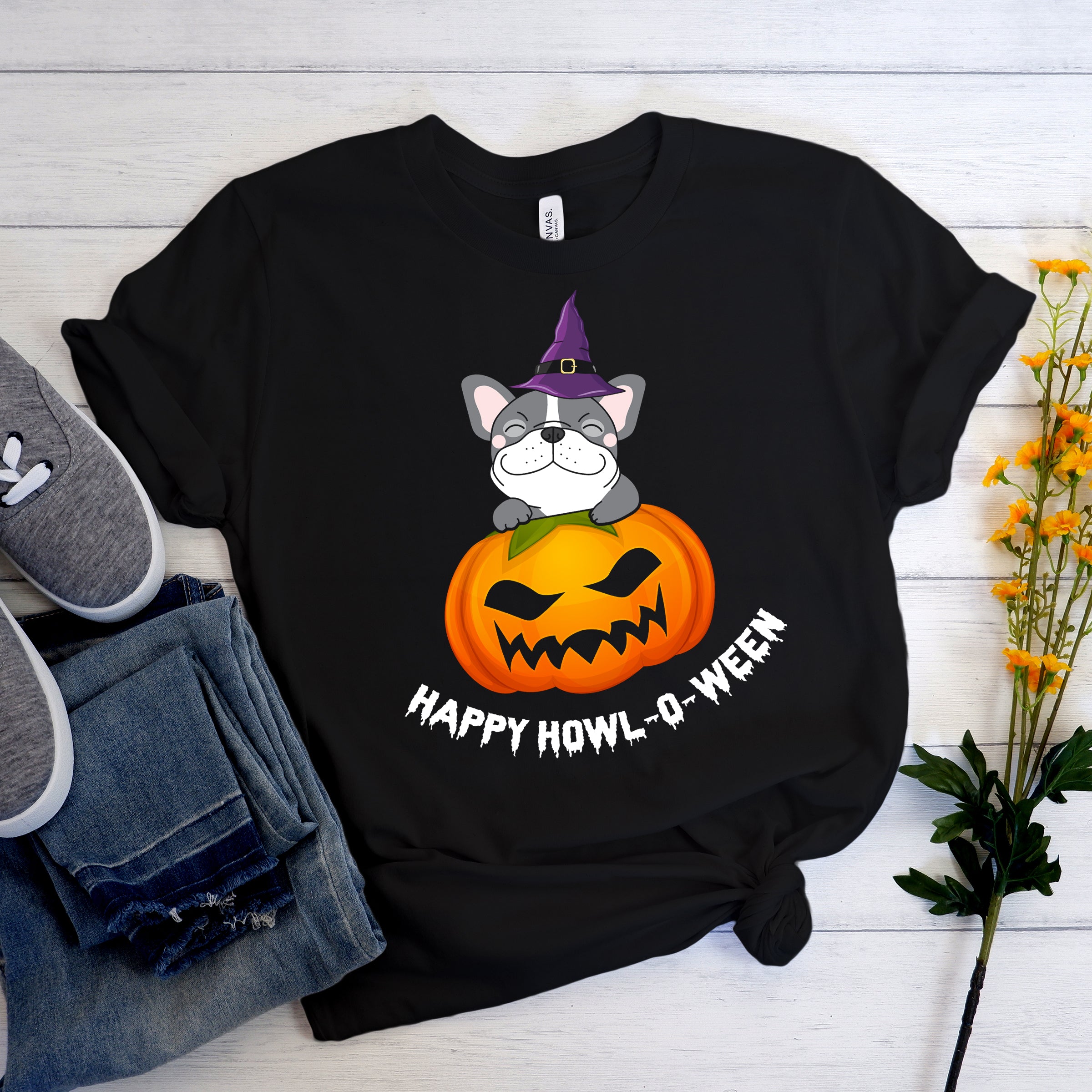 Trendy Frenchiescape Halloween - Unisex T-shirt for Fashion Lovers