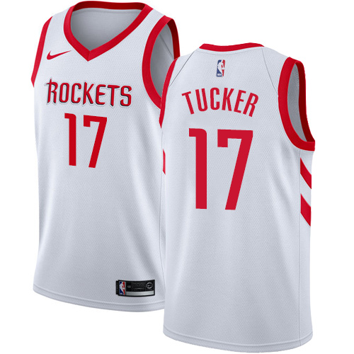 White Houston Rockets #17 Nike Jersey Game Day Wear NBA Fan Apparel