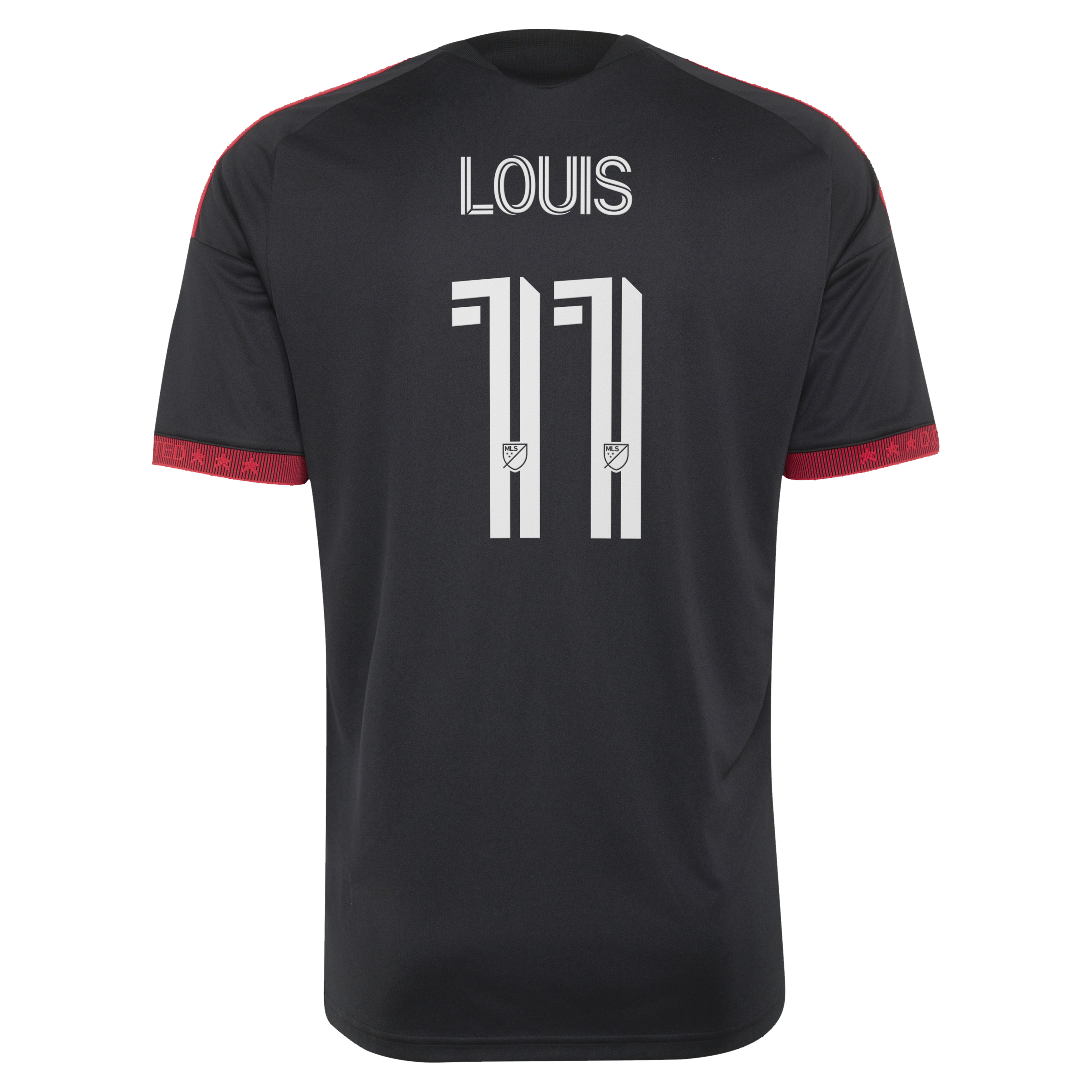 [SJH] Louis Munteanu D.C. United 2026 Black-and-Red Kit Replica Jersey - Black