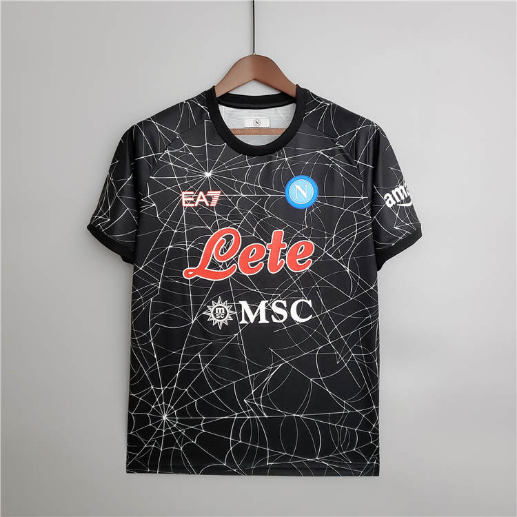 Napoli 21-22 Halloween Special Version Black Soccer Jersey Football