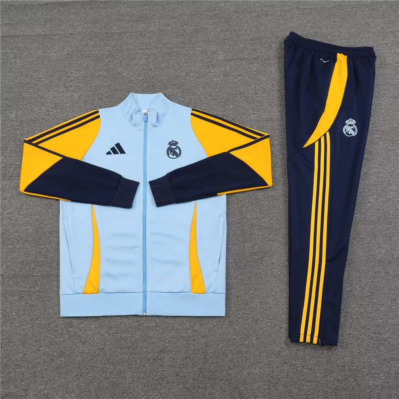 Licensed Genuine Durable Real Madrid 2425 White Yellow Jacket