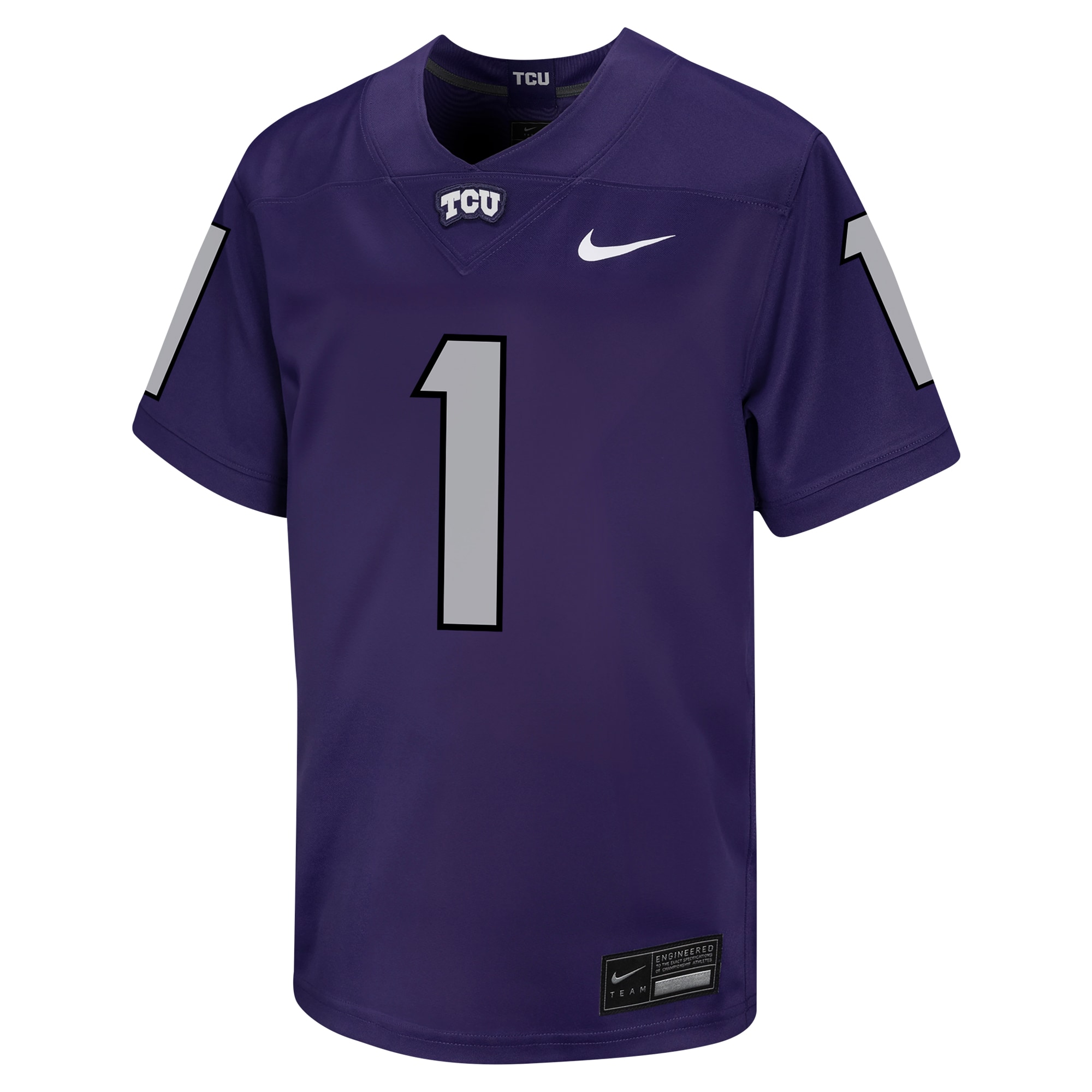 #1 TCU Horned Frogs Youth Untouchable Football Jersey - Purple