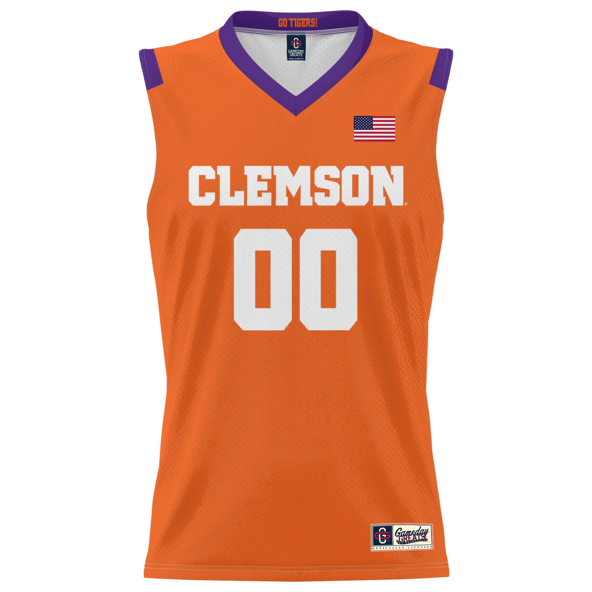 [DDG] Clemson Tigers GameDay Greats Youth NIL Pick-A-Player Lightweight Men's Basketball Jersey - Orange
