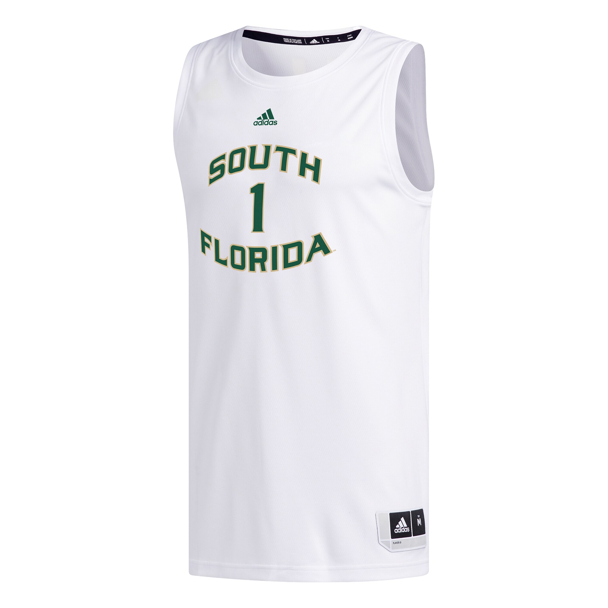 [NJP] South Florida Bulls Replica Basketball Jersey - White