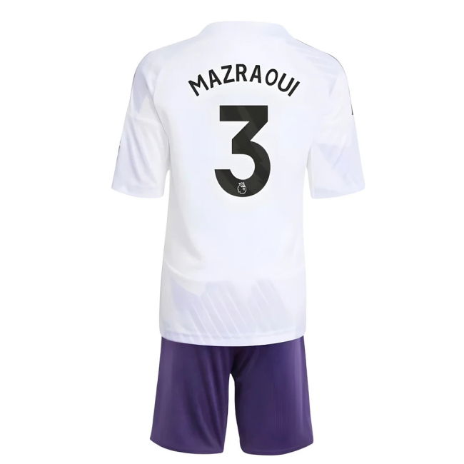 2025-2026 Man Utd Away Mini Kit (Mazraoui 3)