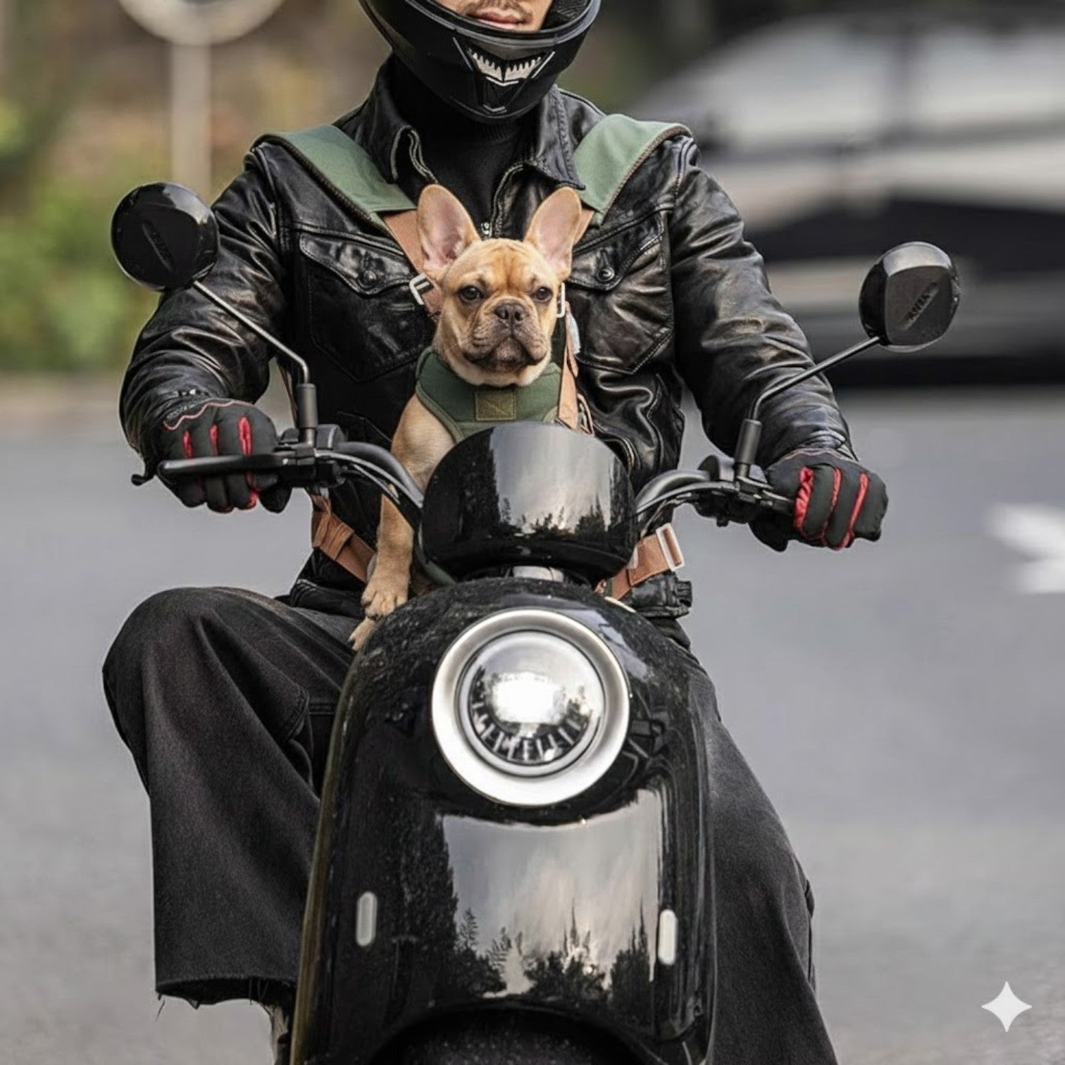 Premium Puptrek™ Frenchie Backpack Carrier – Breathable Secure Outdoo...