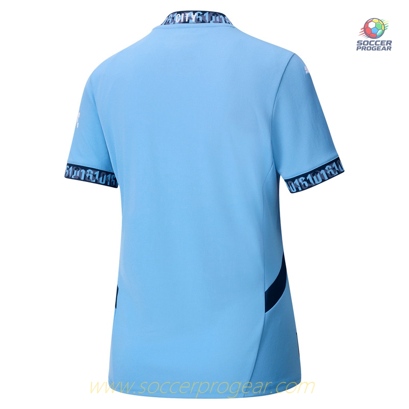 Manchester City Home Team Football Jersey 2024-2025 Season Women's