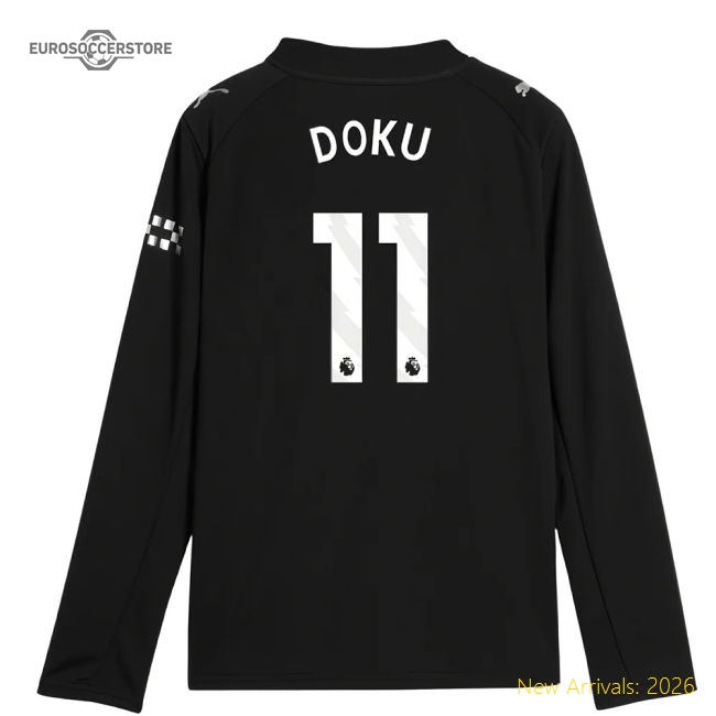 2025-2026 City Man Long Sleeve Away Top (Kids) (Doku 11)