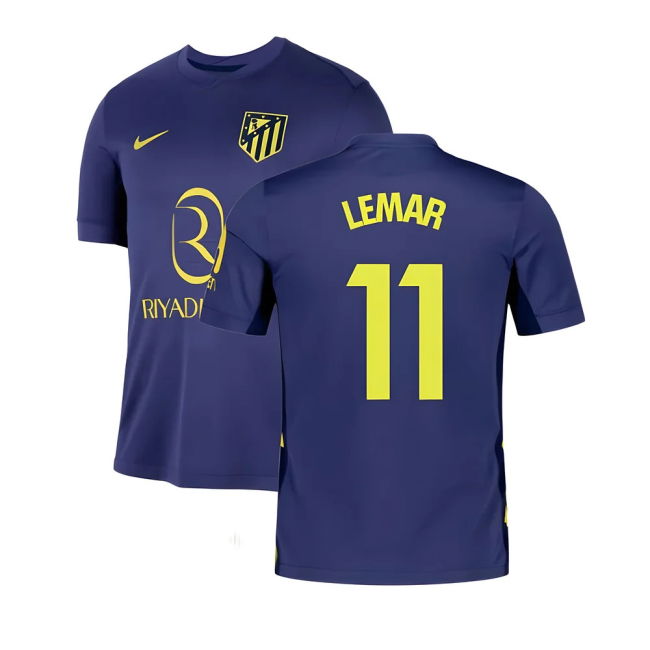 Lemar 11 Official Licensed Atletico Madrid Away Fan Jersey for Adults
