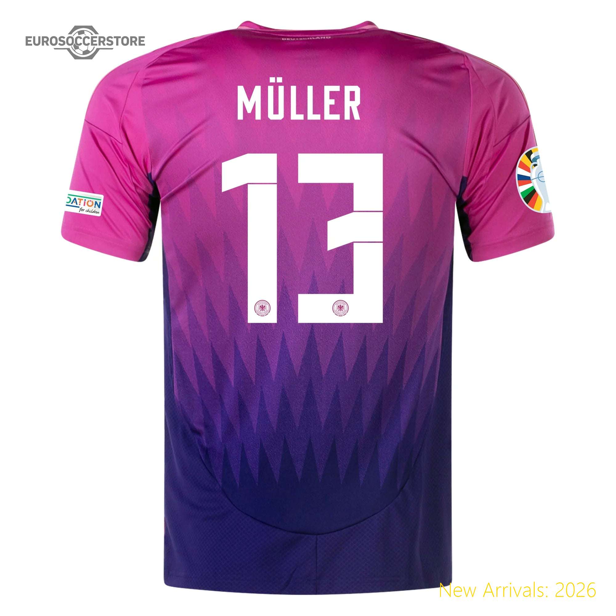 Officially Licensed Men Ger Team Durable Away Jersey 2024