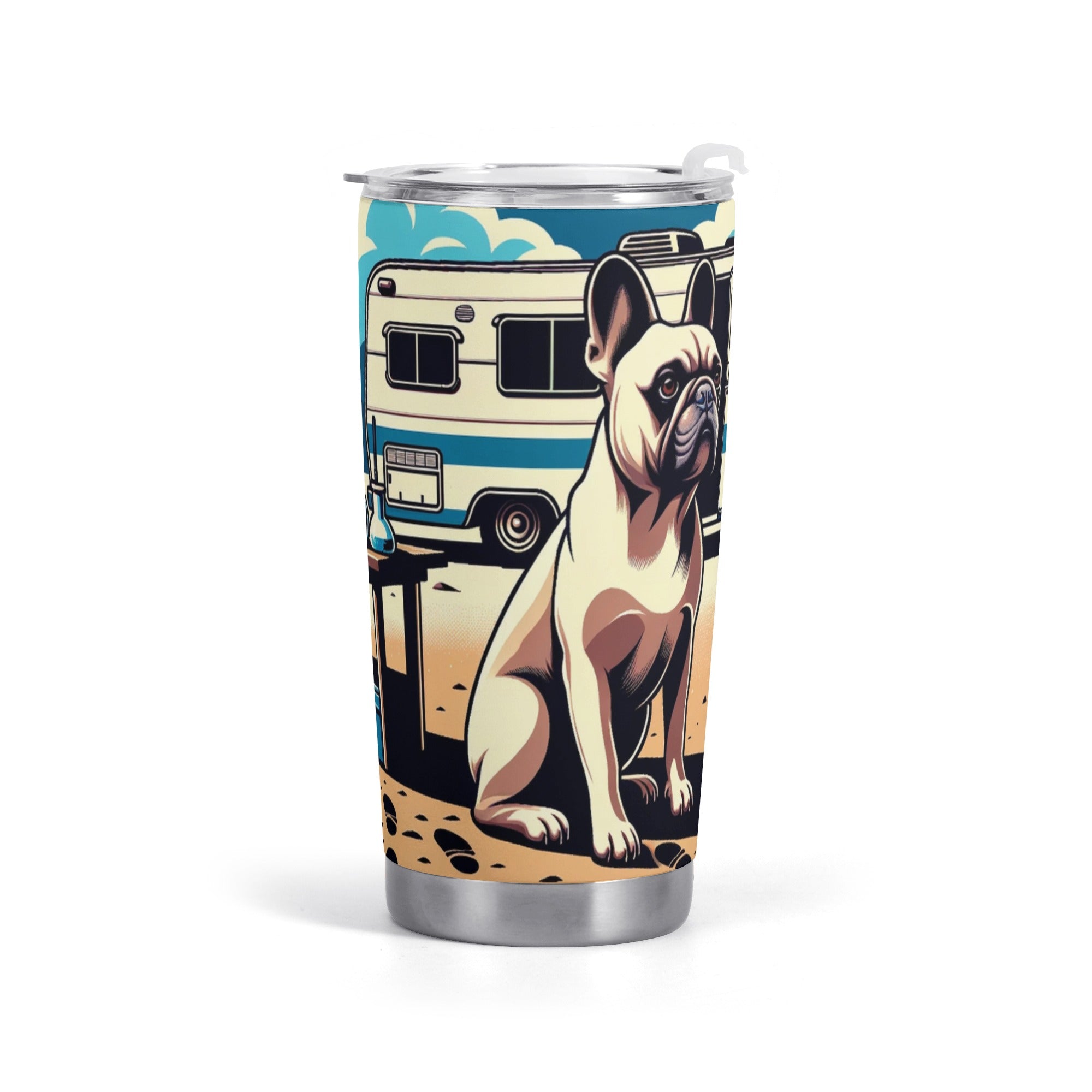 Cozy Lifestyle-Driven Paisley - Tumbler for French Bulldog Lovers
