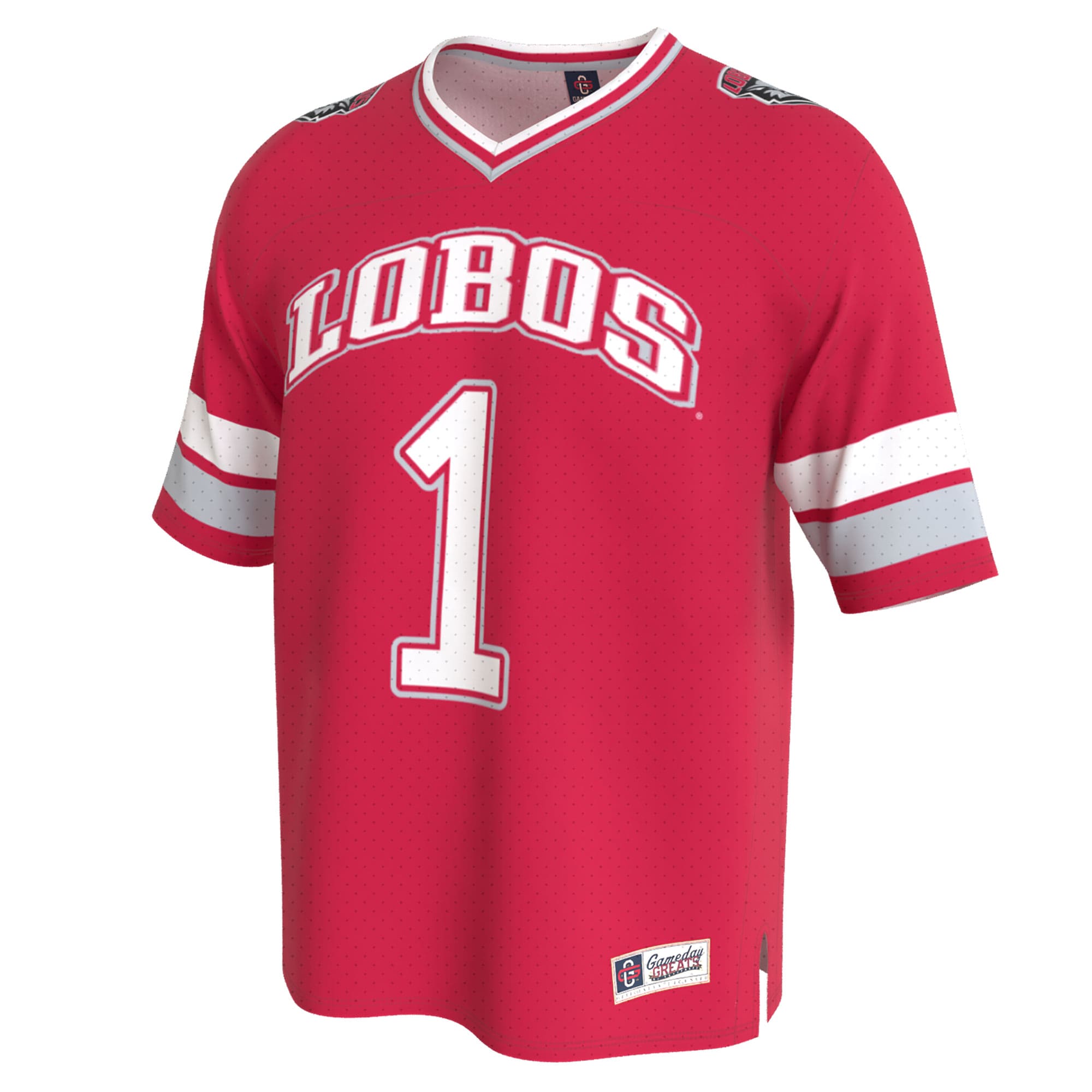 New Mexico Lobos GameDay Greats Unisex Lightweight Collegiate Football Fashion Jersey - Cherry