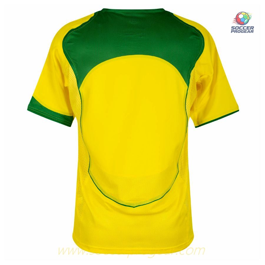 Brazil Home Team Soccer Shirt 2004 2005