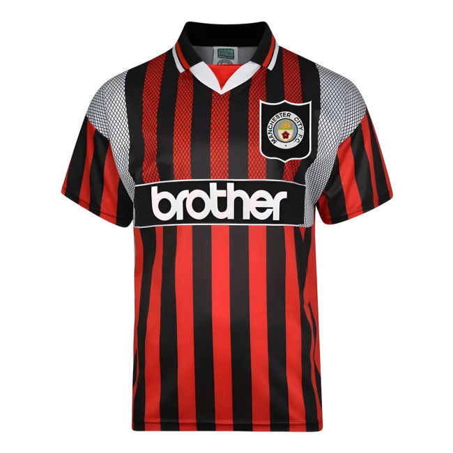1994 Man City Soccer Jerseys classic Away Football Shirt