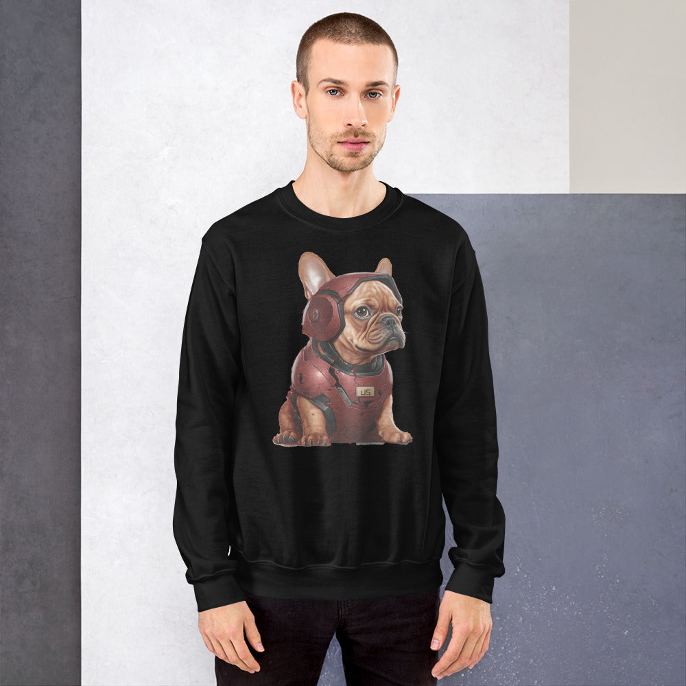 Cozy Frenchie - Trendy Unisex Sweatshirt For Dog Lovers Indoor Comfort