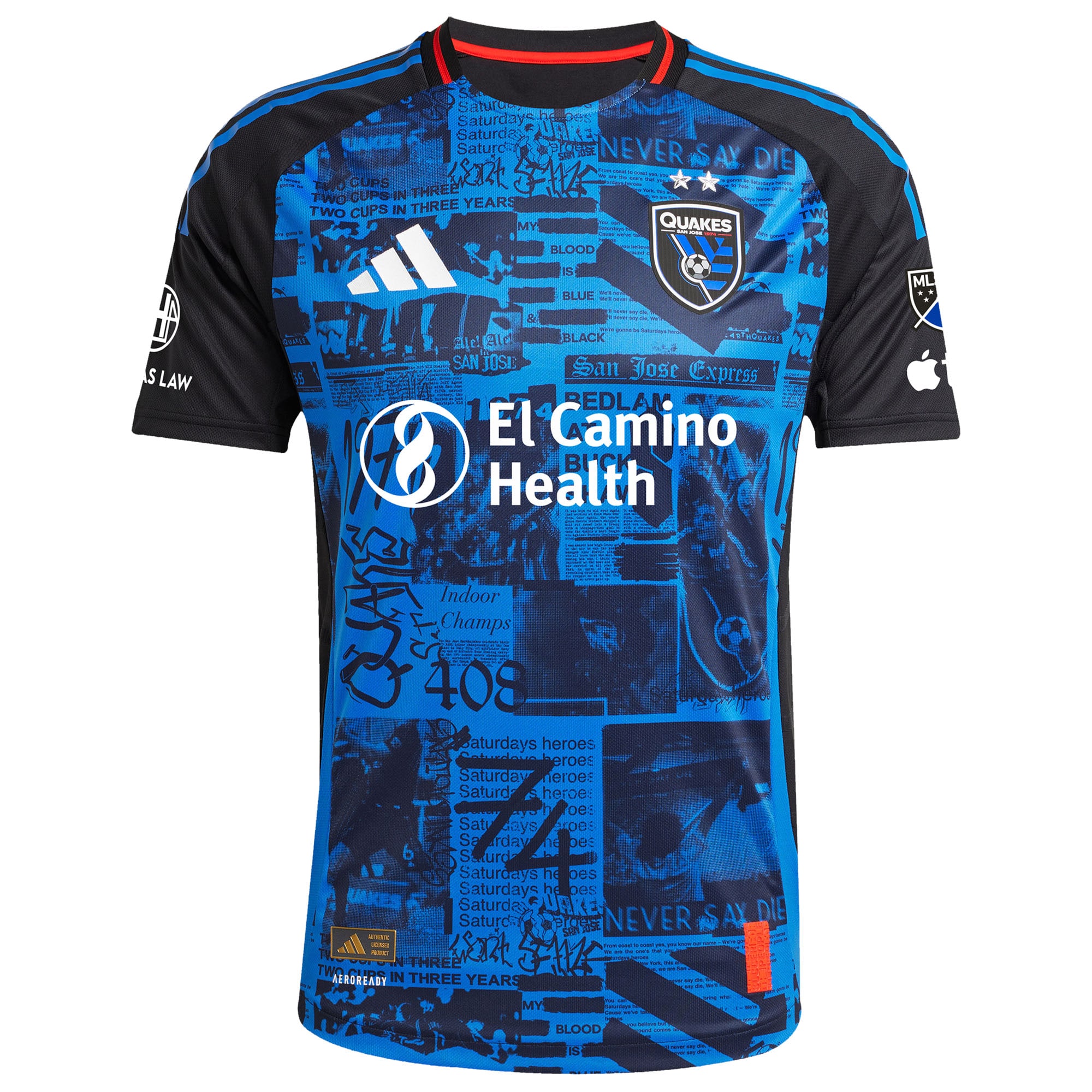 [JED] Cristian Arango San Jose Earthquakes 2025 Headliner Authentic Player Jersey - Black