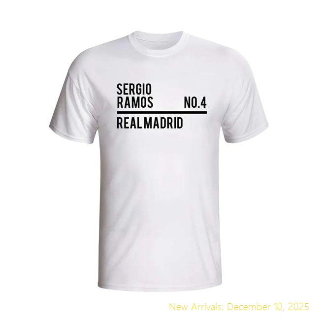 Real Madrid (rm) T-shirt - Ramos #spanish Captain - Var6-2